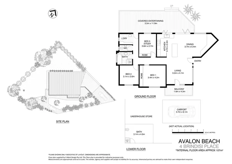 Floorplan of Homely house listing, 4 Brindisi Place, Avalon Beach NSW 2107
