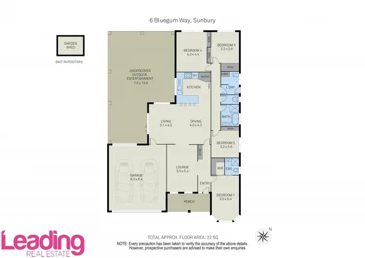Floorplan of Homely house listing, 6 Bluegum Way, Sunbury VIC 3429