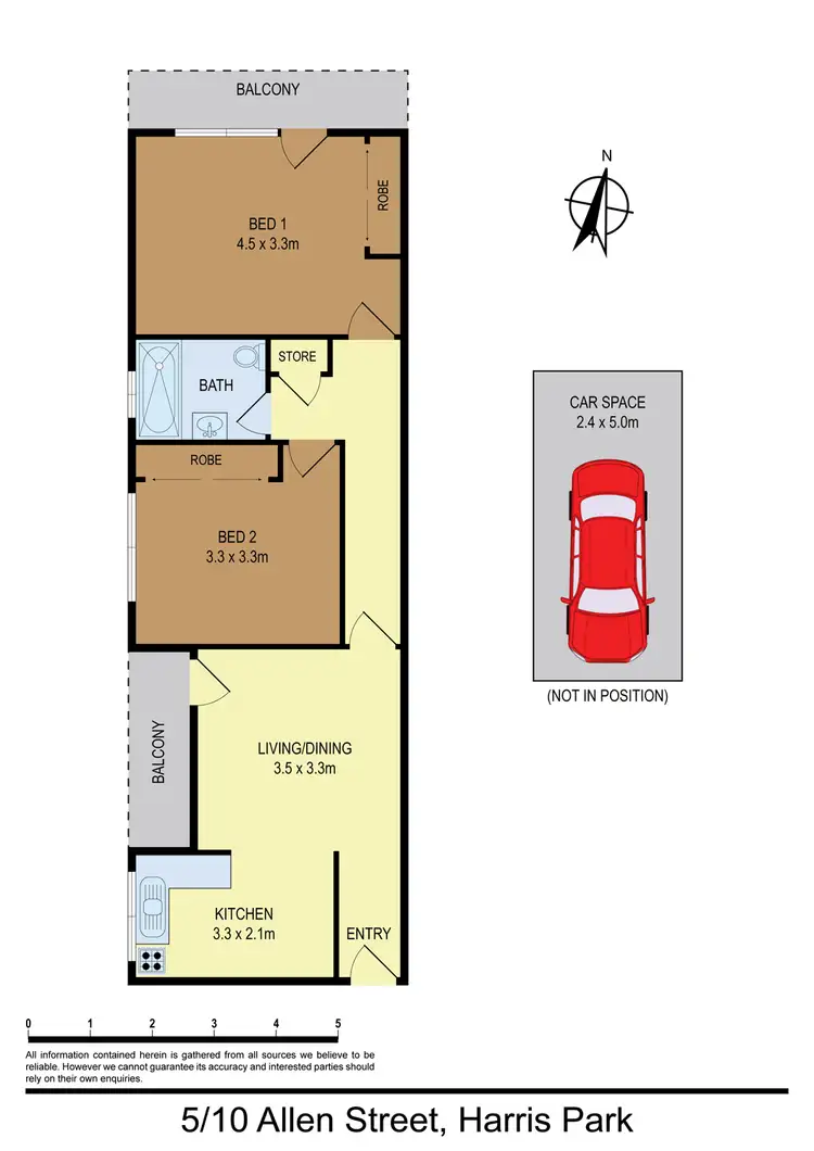 Floorplan of Homely unit listing, 5/10 ALLEN STREET, Harris Park NSW 2150