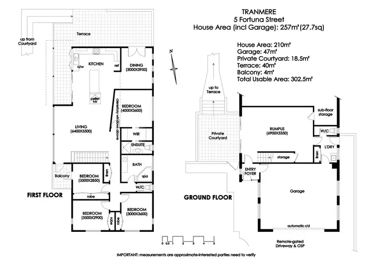 Floorplan of Homely house listing, 5 Fortuna Street, Tranmere TAS 7018