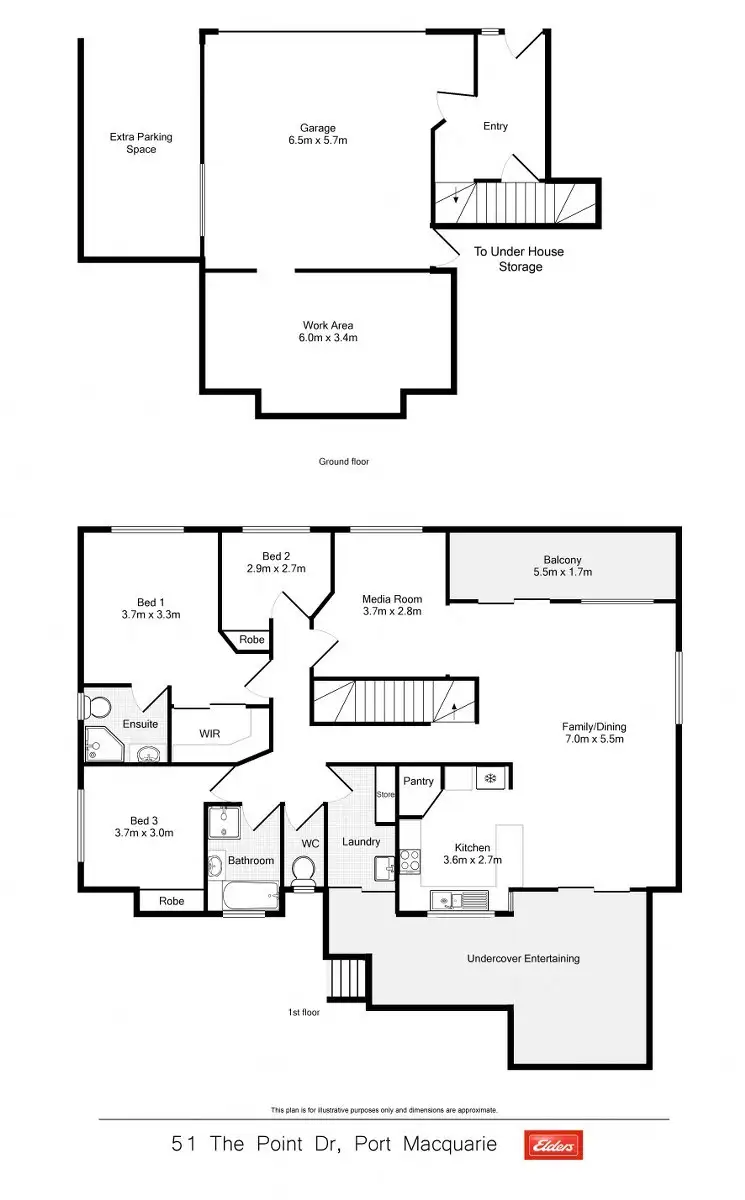 Floorplan of Homely house listing, 51 The Point Drive, Port Macquarie NSW 2444