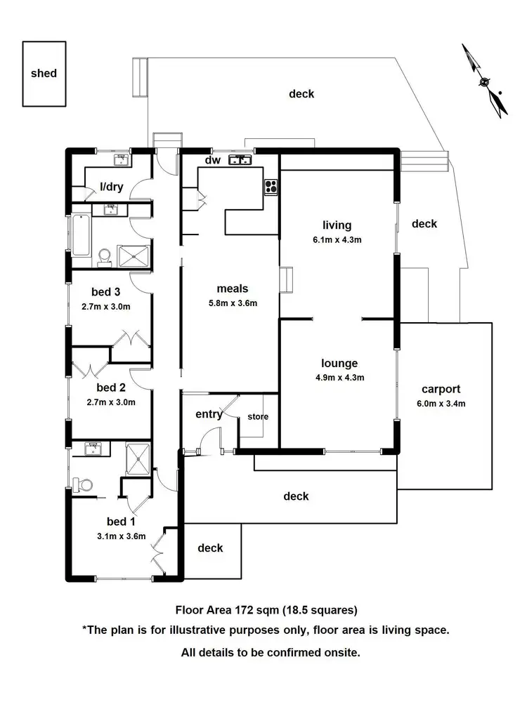 Floorplan of Homely house listing, 5 Anthony Drive, Chirnside Park VIC 3116