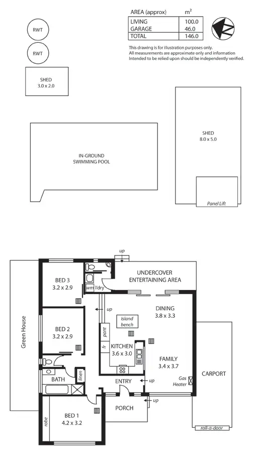 Floorplan of Homely house listing, 16 Winchley Way, Huntfield Heights SA 5163