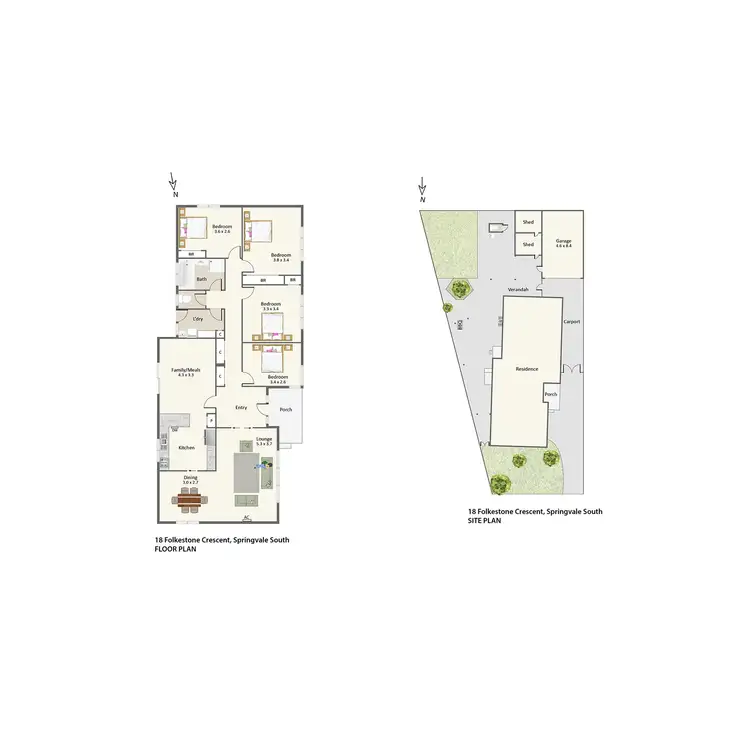Floorplan of Homely house listing, 18 Folkestone Crescent, Springvale South VIC 3172