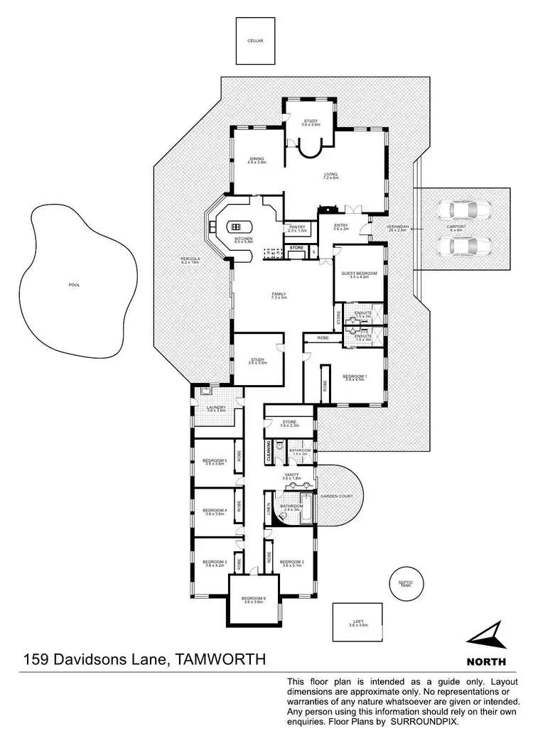 Floorplan of Homely rural property listing, "Garneena" 159 Davidsons Lane, Tamworth NSW 2340