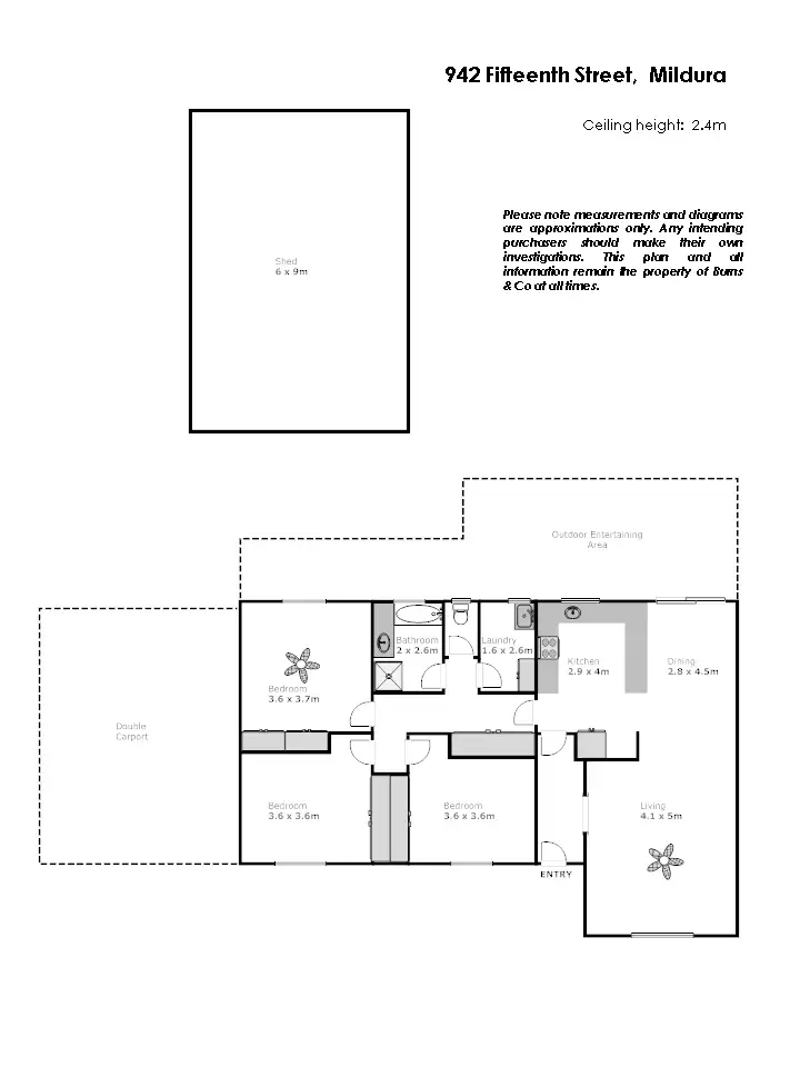 Floorplan of Homely house listing, 942 Fifteenth Street, Mildura VIC 3500