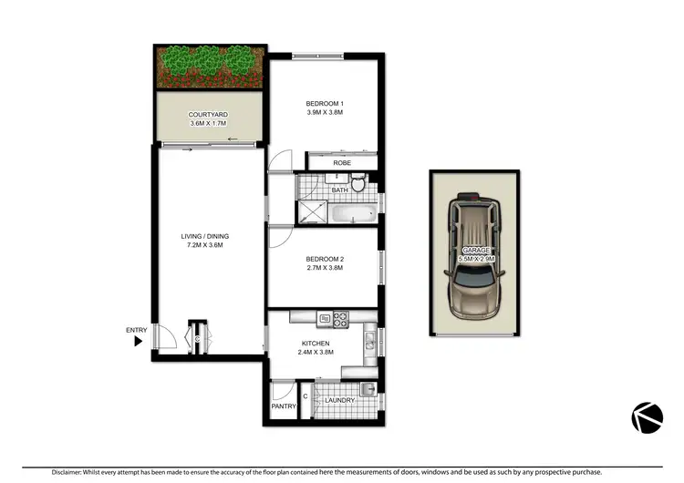 Floorplan of Homely unit listing, 7/2-6 Bowen Street, Chatswood NSW 2067