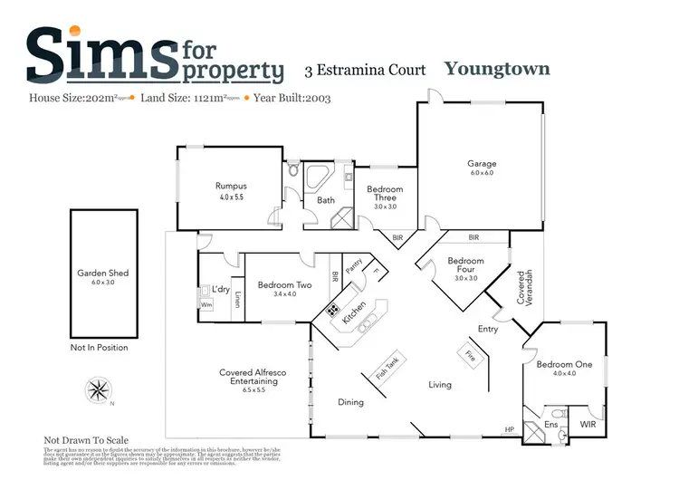 Floorplan of Homely house listing, 3 Estramina Court, Youngtown TAS 7249