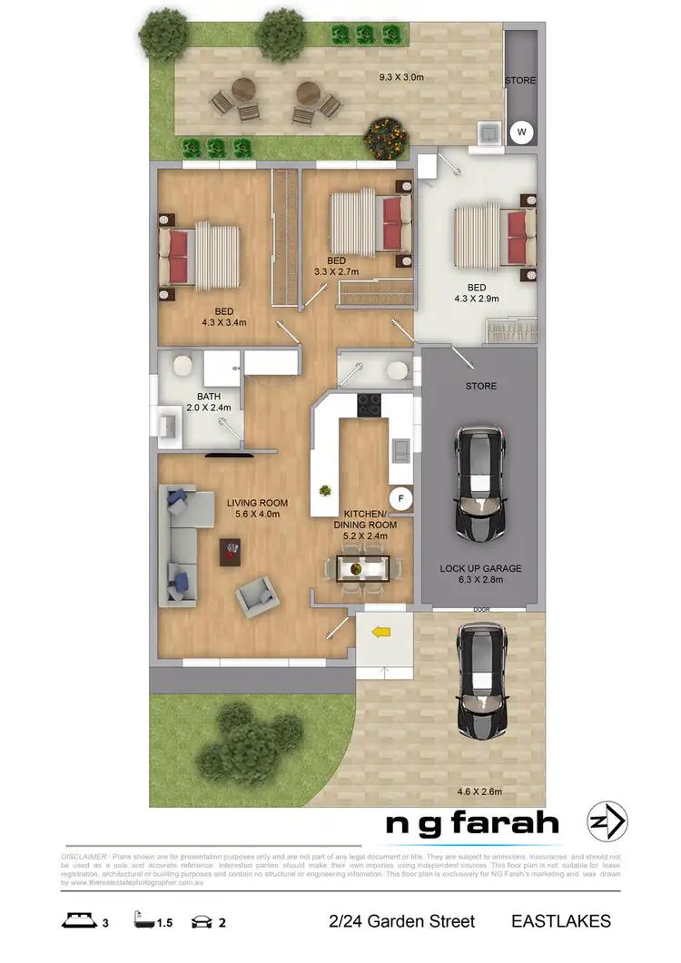 Floorplan of Homely apartment listing, 2/20-24 Garden Street, Eastlakes NSW 2018