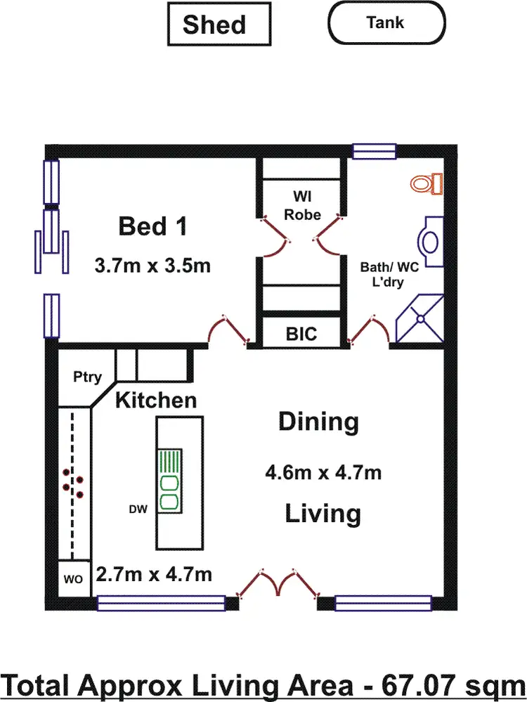 Floorplan of Homely house listing, 11 & 11A Rowallan Road (cnr. Carruth Ave), Torrens Park SA 5062