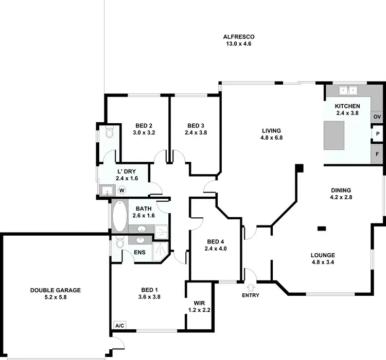 Floorplan of Homely house listing, 14 Windward Loop, Ocean Reef WA 6027