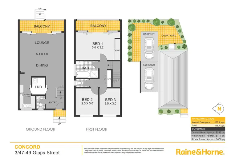 Floorplan of Homely townhouse listing, 3/47-49 Gipps Street, Concord NSW 2137