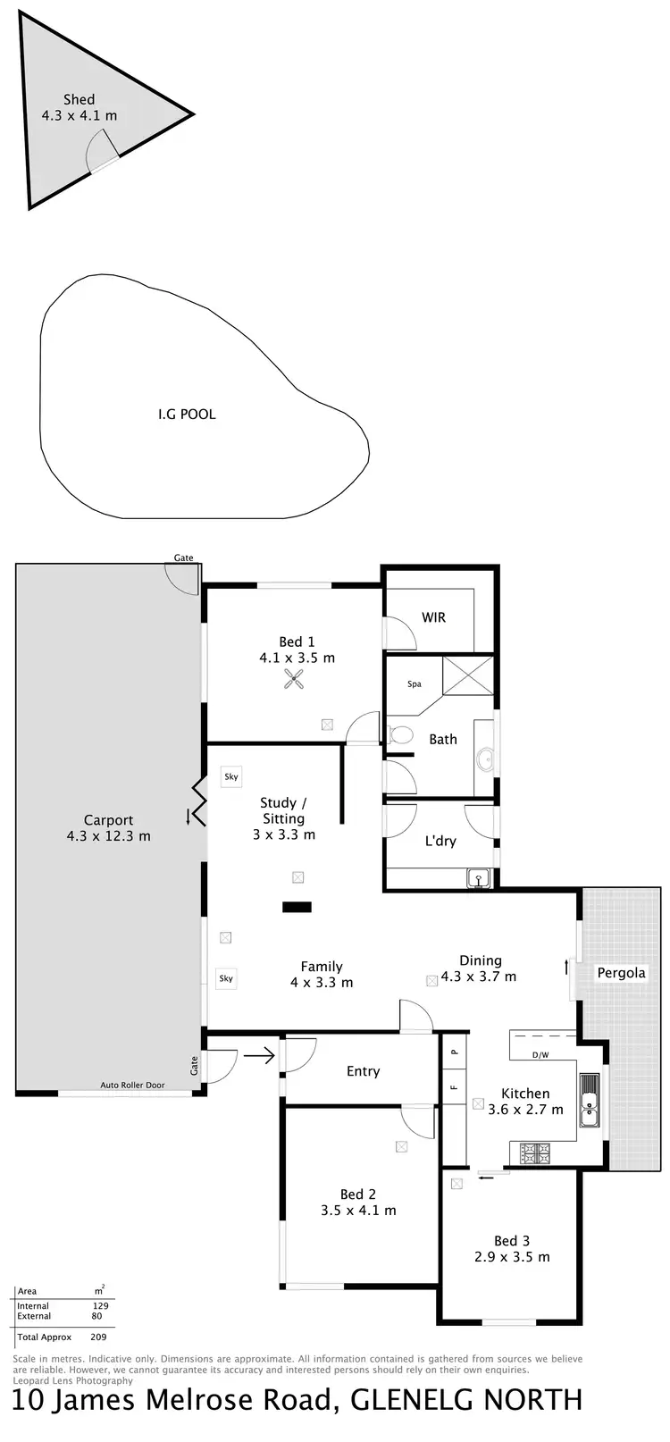 Floorplan of Homely house listing, 10 James Melrose Road, Glenelg North SA 5045
