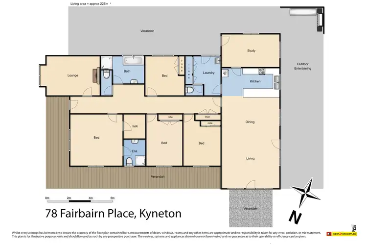 Floorplan of Homely house listing, 78 Fairbairn Place, Kyneton VIC 3444