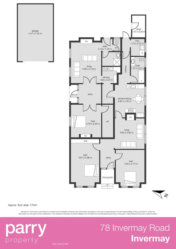 Floorplan of Homely house listing, 78 Invermay Road, Invermay TAS 7248