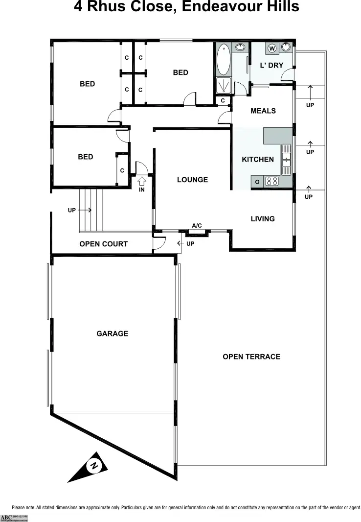 Floorplan of Homely house listing, 4 Rhus Close, Endeavour Hills VIC 3802