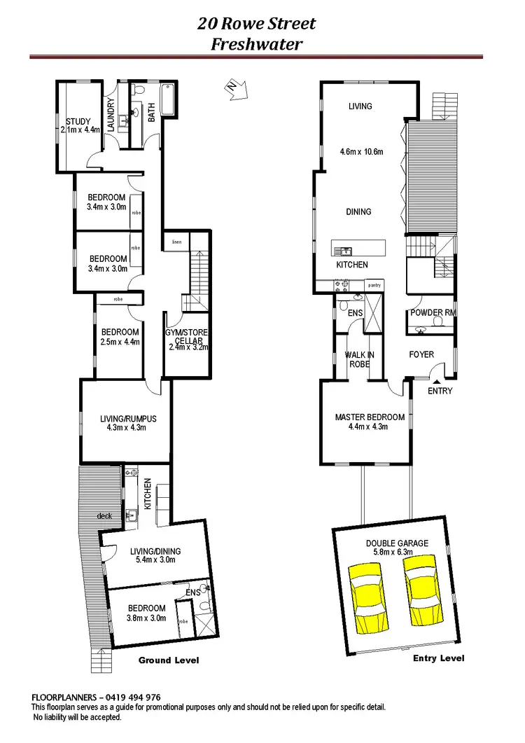 Floorplan of Homely house listing, 20 Rowe Street, Freshwater NSW 2096