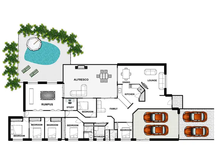 Floorplan of Homely house listing, 17 Dunoola Place, Parkinson QLD 4115