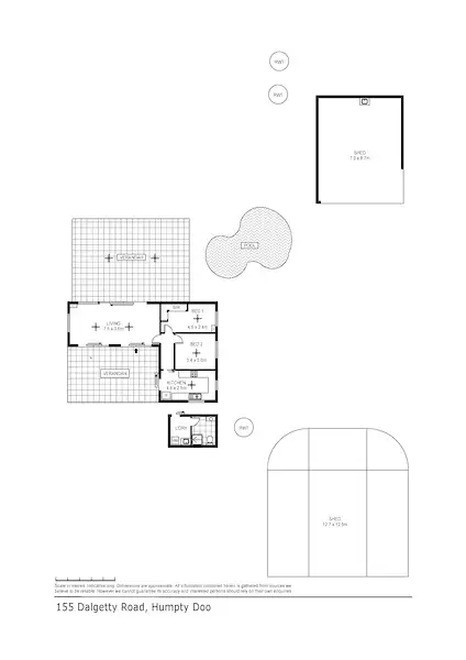 Floorplan of Homely house listing, 155 Dalgety Road, Humpty Doo NT 836
