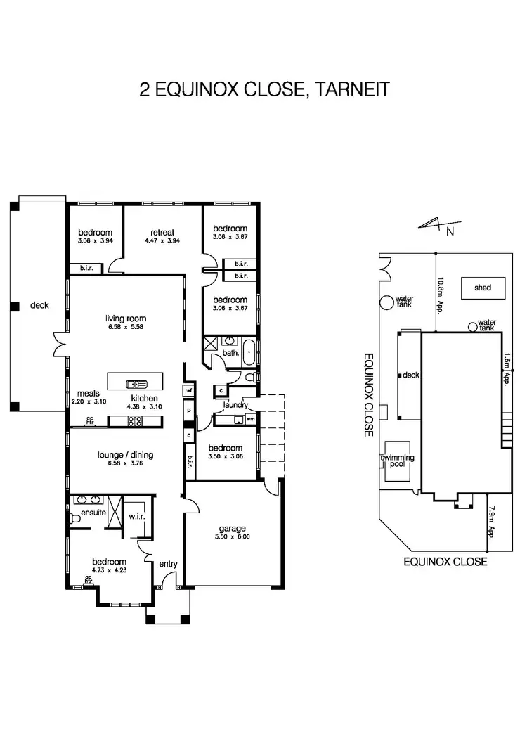 Floorplan of Homely house listing, 2 Equinox Close, Tarneit VIC 3029