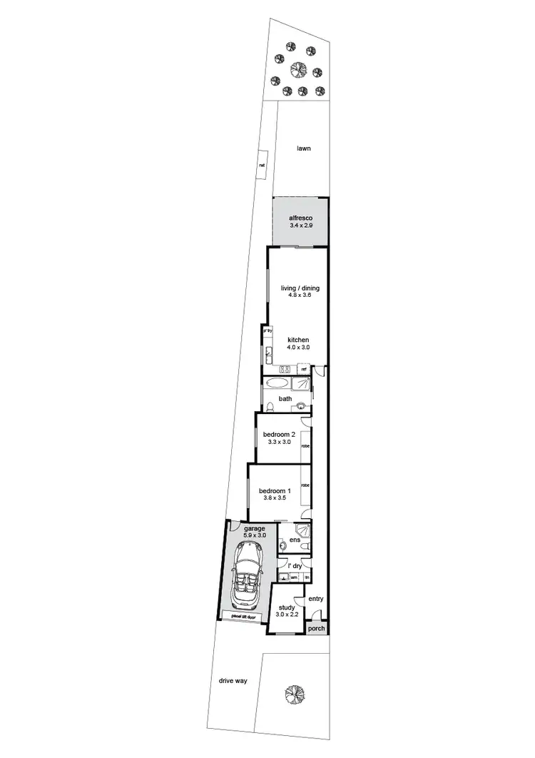 Floorplan of Homely house listing, 42 Kinsgston Avenue, Seacombe Gardens SA 5047