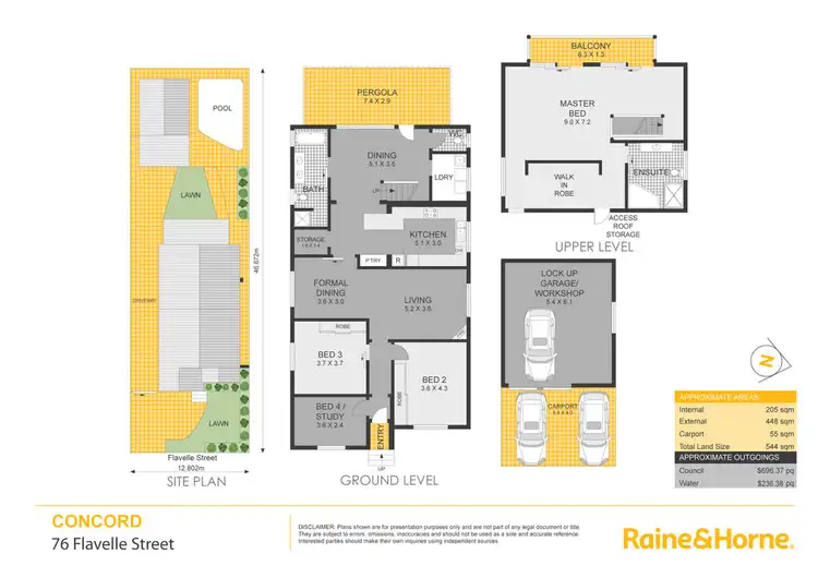Floorplan of Homely house listing, 76 Flavelle Street, Concord NSW 2137
