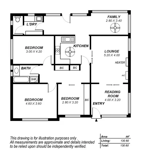 Floorplan of Homely house listing, 4 collins st, Enfield SA 5085