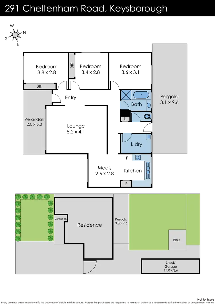 Floorplan of Homely house listing, 291 Cheltenham Road, Keysborough VIC 3173