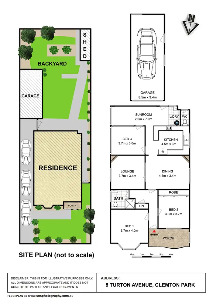 Floorplan of Homely house listing, 8 Turton Avenue, Clemton Park NSW 2206