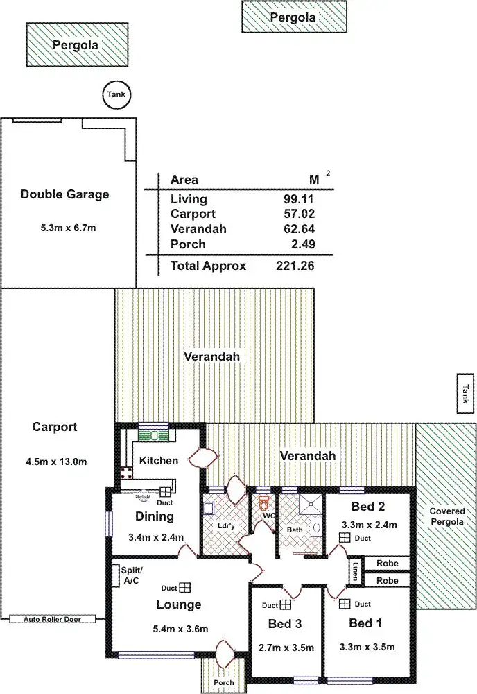 Floorplan of Homely house listing, 20 Sheringa Avenue, Ingle Farm SA 5098