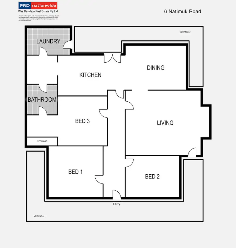 Floorplan of Homely house listing, 6 Natimuk Road, Horsham VIC 3400