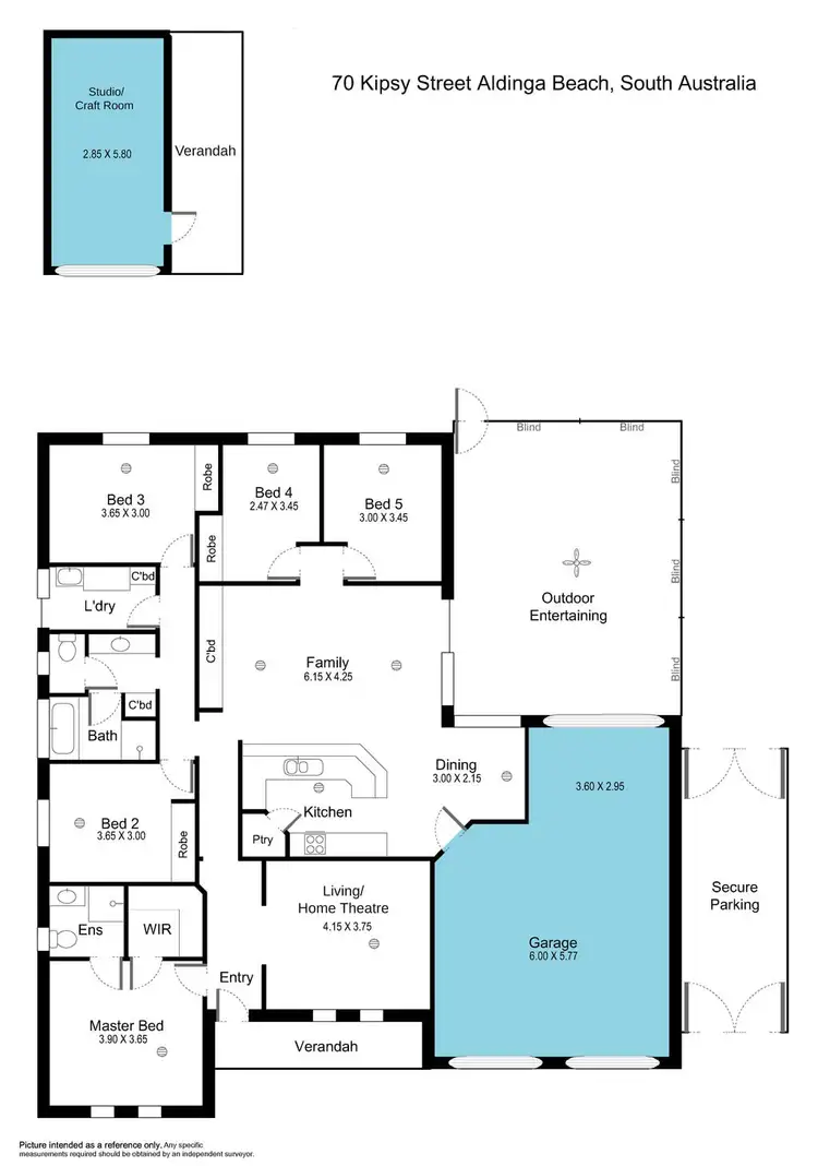 Floorplan of Homely house listing, 70 Kipsy Street, Aldinga Beach SA 5173