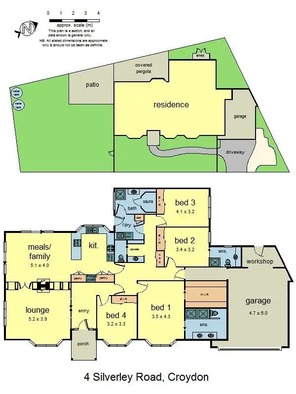 Floorplan of Homely house listing, 4 Silverley Road, Croydon VIC 3136