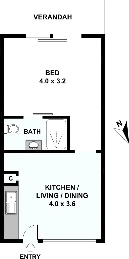Floorplan of Homely townhouse listing, 16/4 Wilkins Street, Yagoona NSW 2199