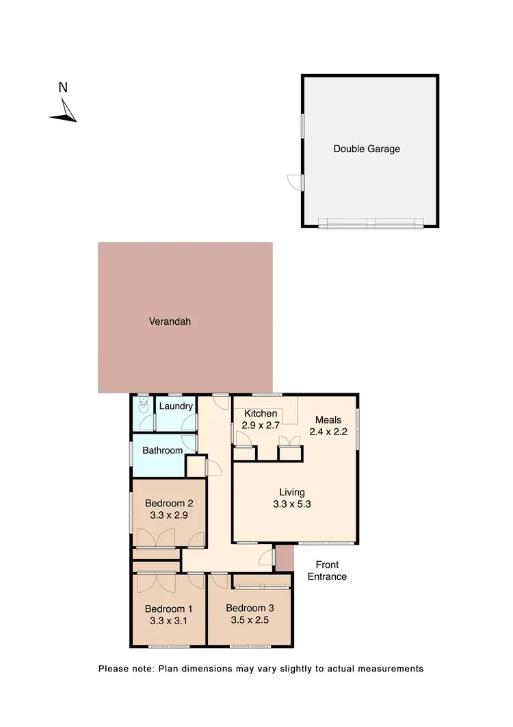 Floorplan of Homely house listing, 20 McNulty Drive, Wendouree VIC 3355