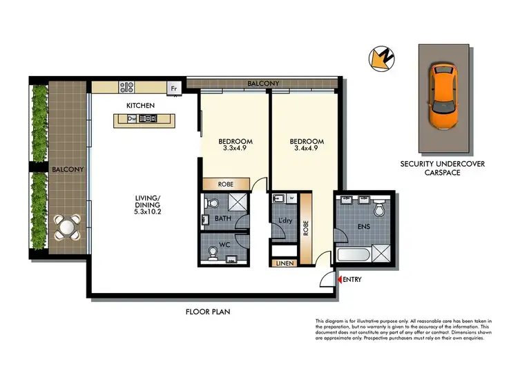 Floorplan of Homely apartment listing, 11/232-243 Campbell Parade, Bondi Beach NSW 2026