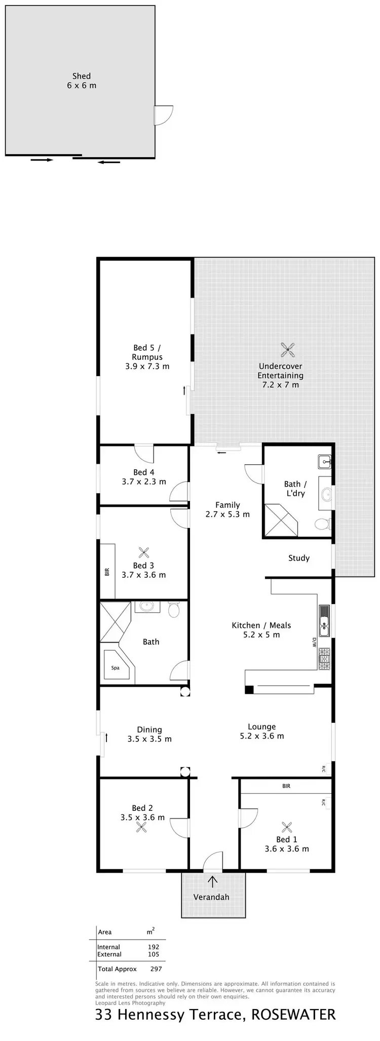 Floorplan of Homely house listing, 33 Hennessey Terrace, Rosewater SA 5013