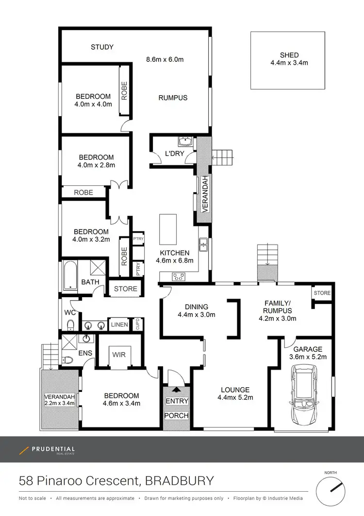 Floorplan of Homely house listing, 58 Pinaroo Crescent, Bradbury NSW 2560