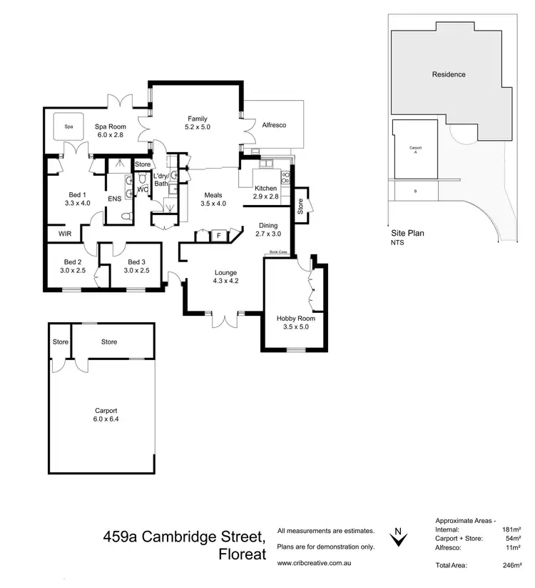 Floorplan of Homely house listing, 459A Cambridge Street, Floreat WA 6014