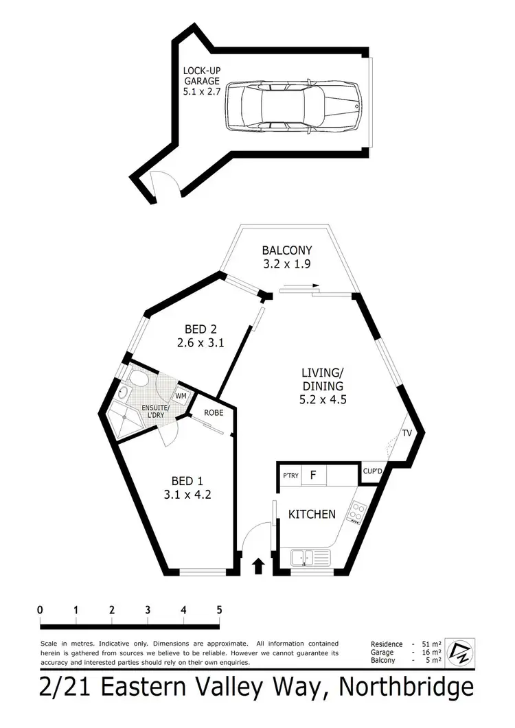 Floorplan of Homely unit listing, 2/21 Eastern Valley Way, Northbridge NSW 2063