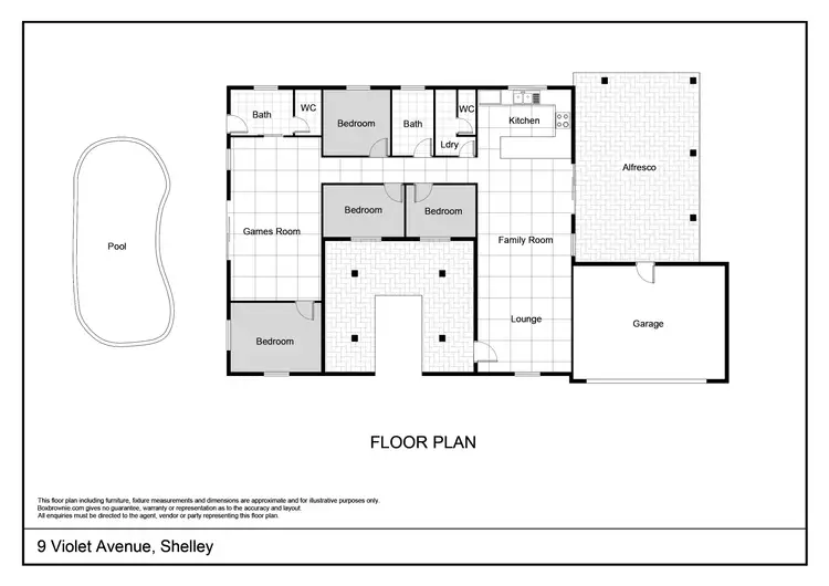 Floorplan of Homely house listing, 9 Violet Avenue, Shelley WA 6148