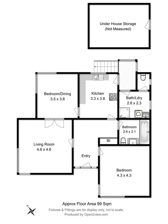 Floorplan of Homely house listing, 6 Edge Avenue, Lenah Valley TAS 7008