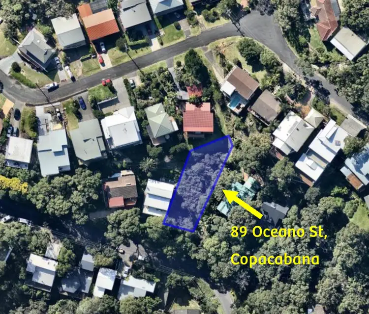 Floorplan of Homely land listing, 89 Oceano Street, Copacabana NSW 2251