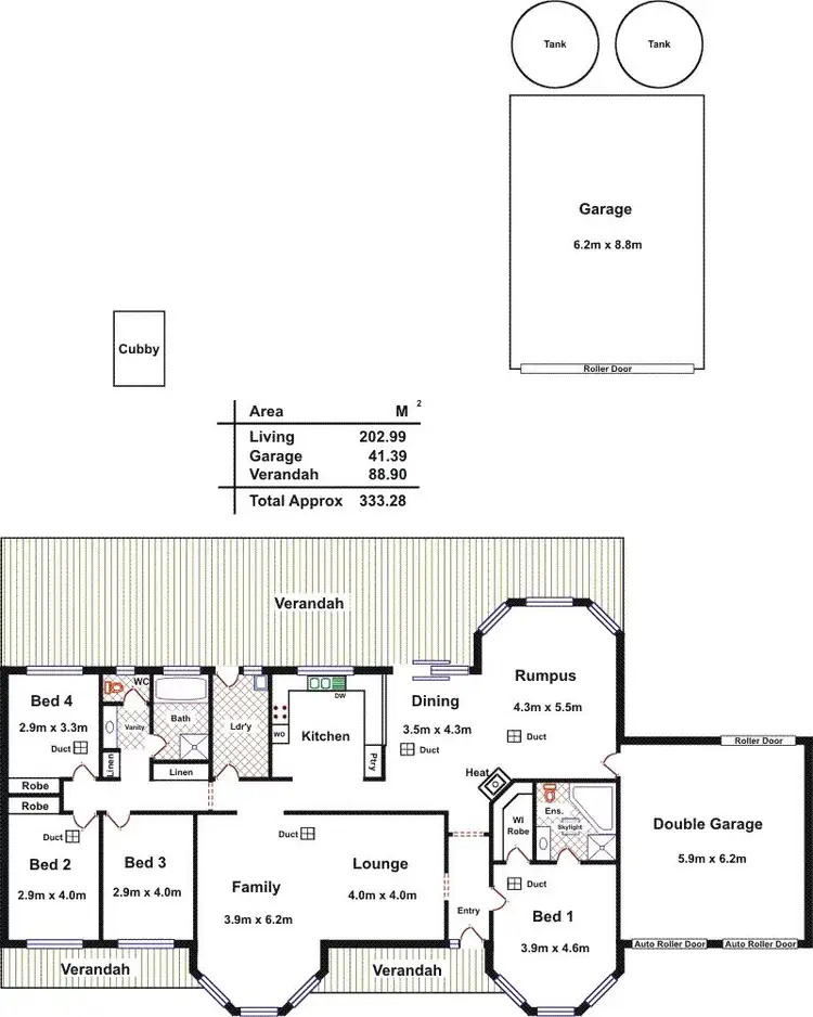 Floorplan of Homely house listing, 18 Higgins Road, Angle Vale SA 5117