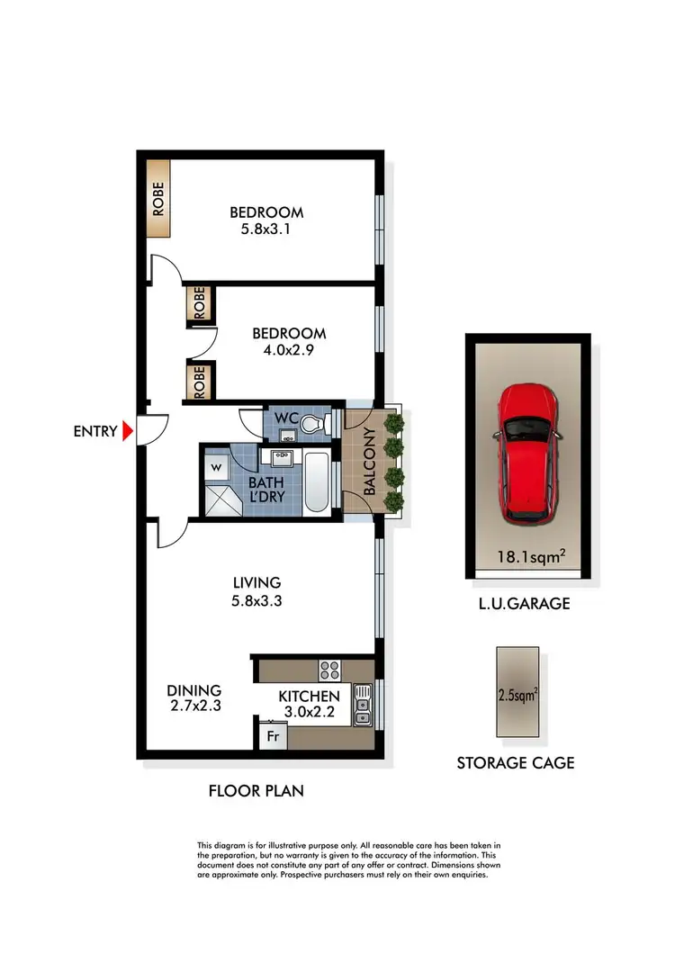 Floorplan of Homely apartment listing, 3/14 Leura Road, Double Bay NSW 2028
