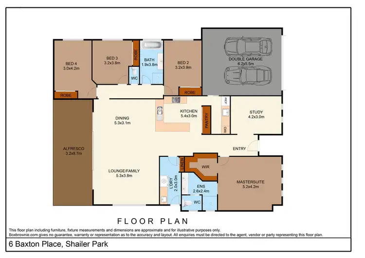 Floorplan of Homely house listing, 6 Baxton Place, Shailer Park QLD 4128