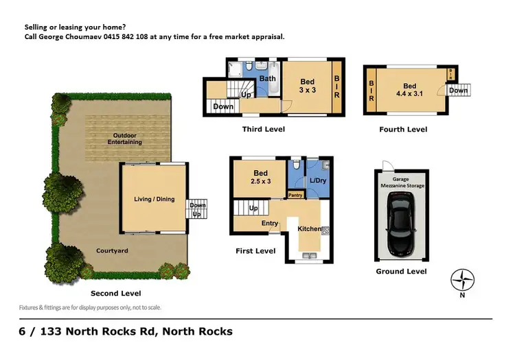 Floorplan of Homely townhouse listing, 6/133 North Rocks Road, North Rocks NSW 2151