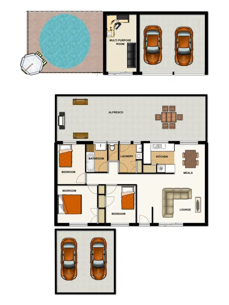 Floorplan of Homely house listing, 4 Tovey Road, Boronia Heights QLD 4124