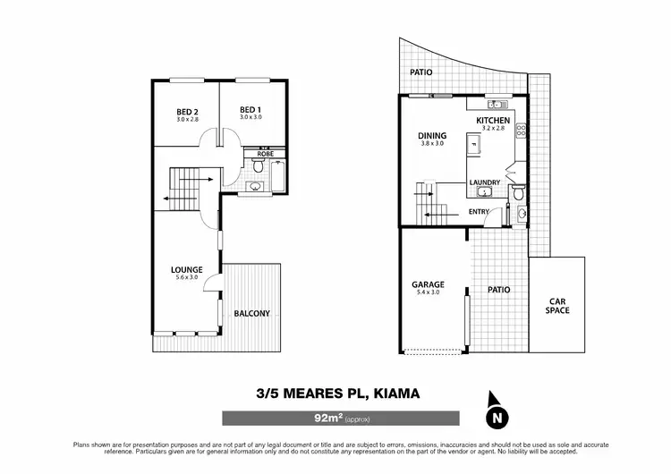 Floorplan of Homely townhouse listing, 3/5 Meares Place, Kiama NSW 2533