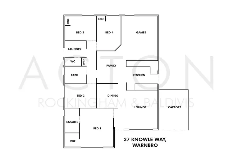 Floorplan of Homely house listing, 37 Knowle Way, Warnbro WA 6169